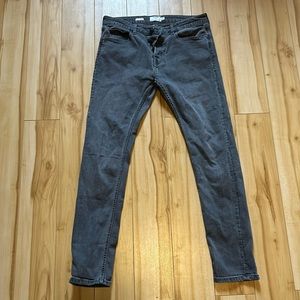 Topman grey stretch skinny jeans